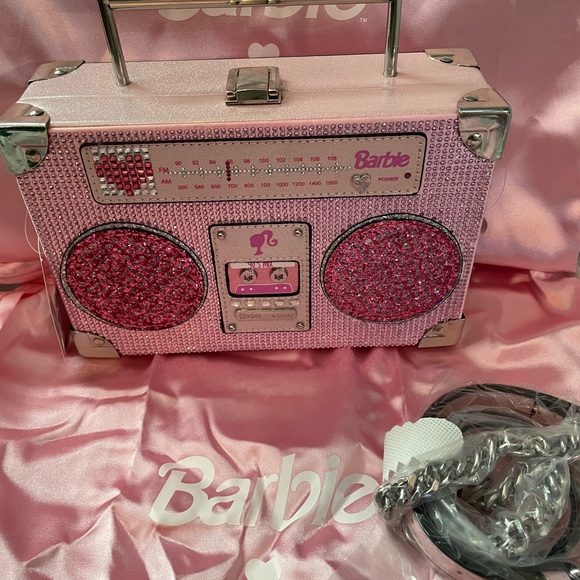 Barbie Handbags - NWT Barbie Pink Glitter Boombox